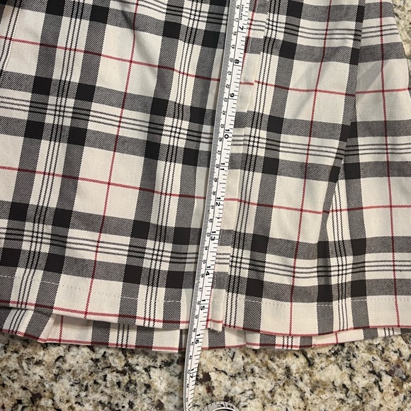 Empyre by Zumiez Plaid Mini Skirt size medium brown and tan school girl - Picture 4 of 12